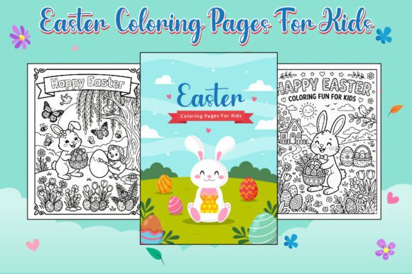 10 Cute Easter Coloring Pages for Kids