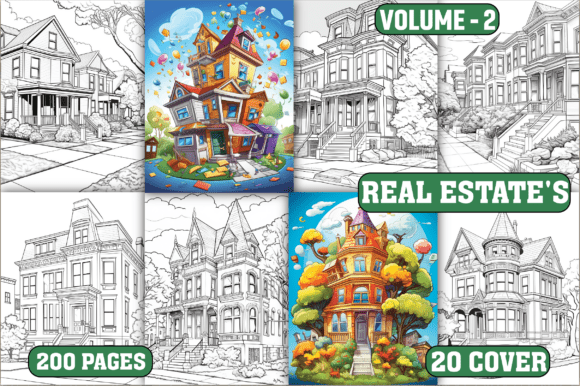 200 Real Estate s Coloring Pages