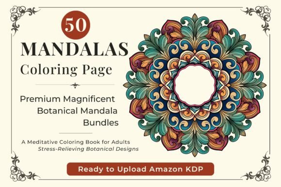 50 Floral Mandala Coloring Pages