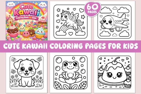 60 CUTE KAWAII COLORING PAGES for KIDS – A Delightful Resource for Creativity and Fun