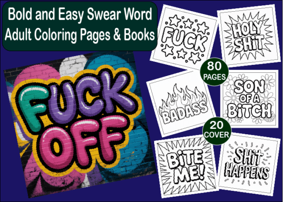 Bold and Easy Swear Word Coloring Pages