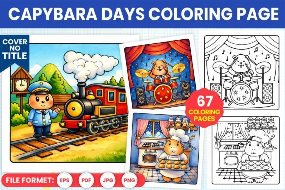 Capybara Days Coloring Pages – A Creative and Practical Resource for All