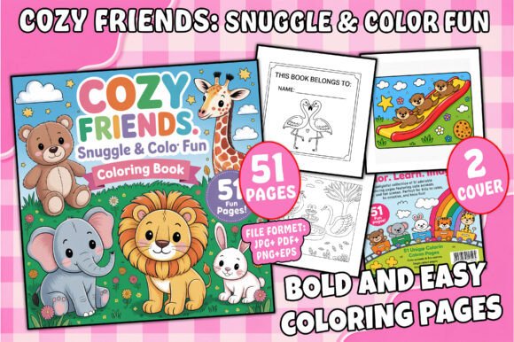 Cozy Animal Friends Coloring Pages: A Creative Tool for Modern Creators