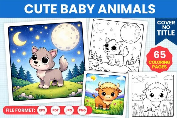 Cute Baby Animals Coloring Pages