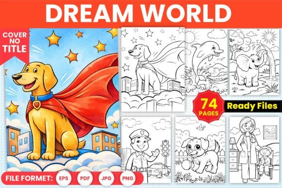Dream World Coloring Pages for Kids