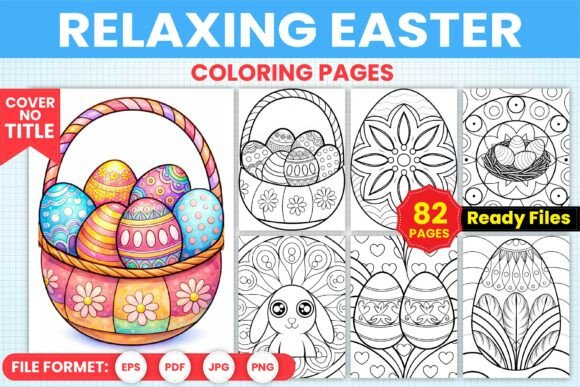 Relaxing Easter Coloring Book for Adults