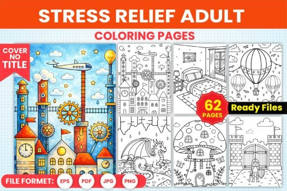 Stress Relief Adult Coloring Pages